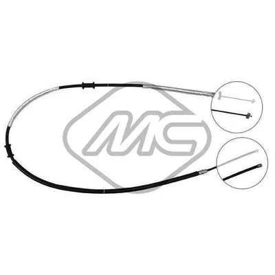 Трос ручника FIAT DOBLO VAN/FURGONE ALL DX-RH Metalcaucho 81360