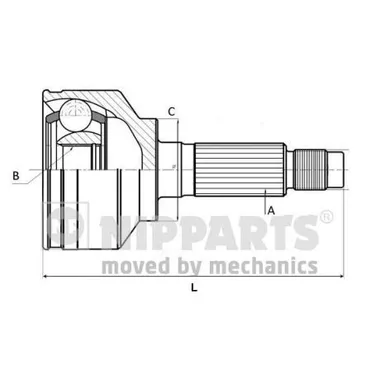 ШРУС наружный к-кт NIPPARTS N2828124