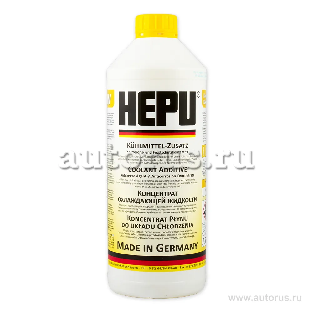 Антифриз HEPU Coolant G11 концентрат желтый 1,5 л P999-YLW