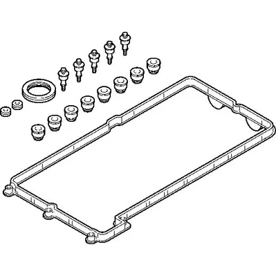 Прокладка клапанной крышки (компл) BMW E60/E65/X5(E70) mot.N62 /для 5…8Cyl. ELRING 725.340