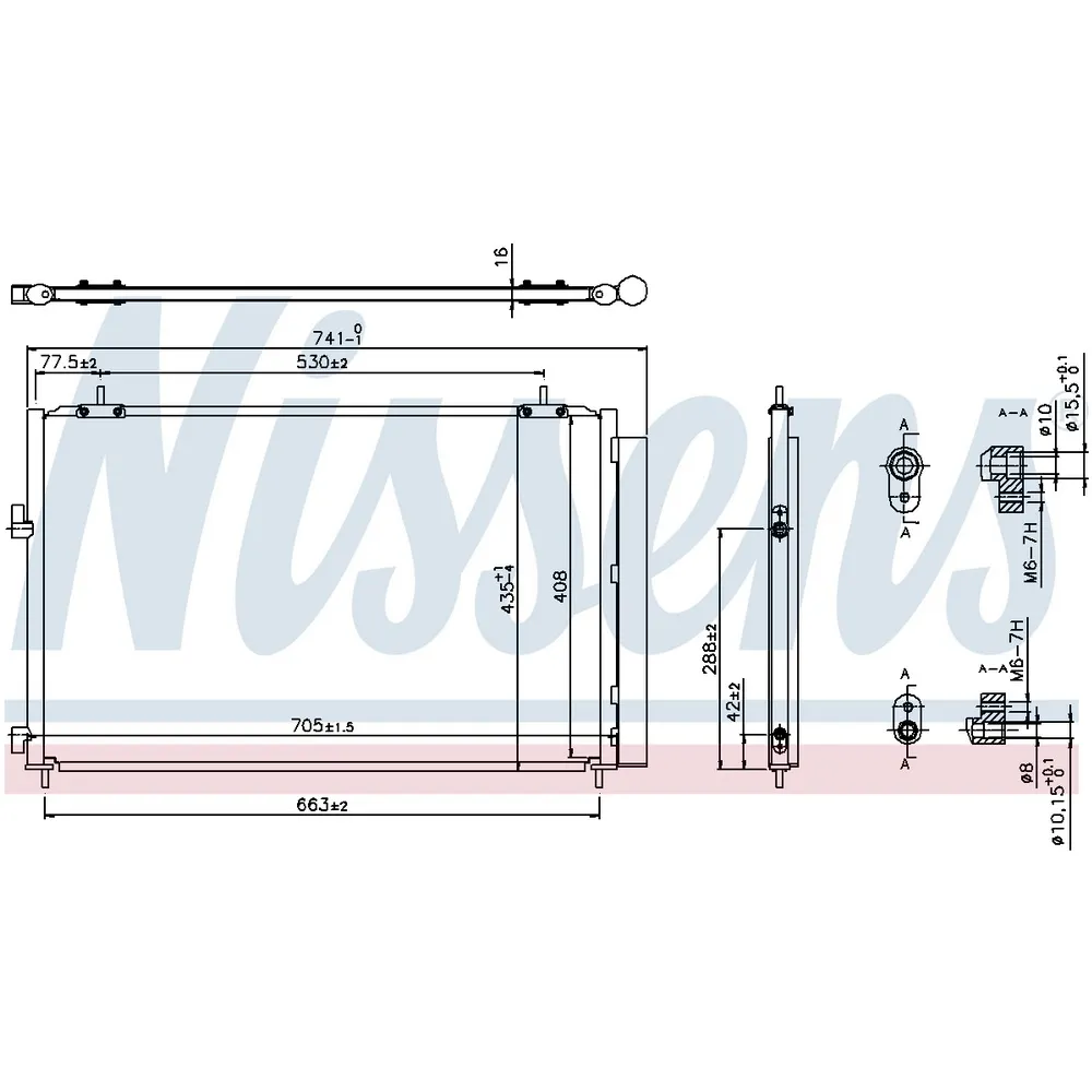 Радиатор кондиционера TOYOTA RAV4 IV 2012-> NISSENS 940349