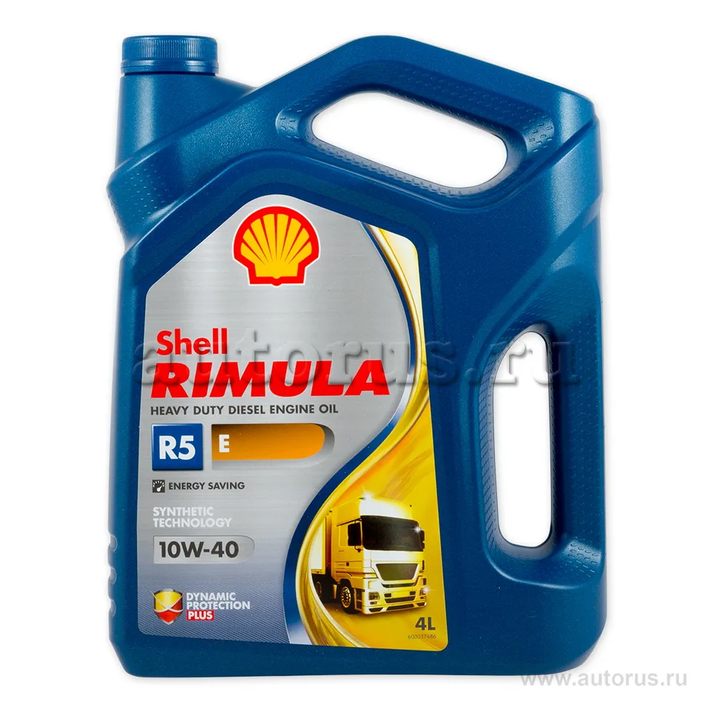 Масло моторное SHELL Rimula R5 E 10W-40 полусинтетическое 4 л 550046355