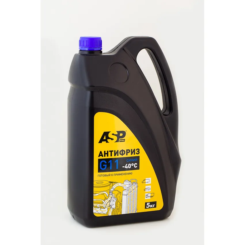 Антифриз G11 готовый синий 5 л ASP AFB5000