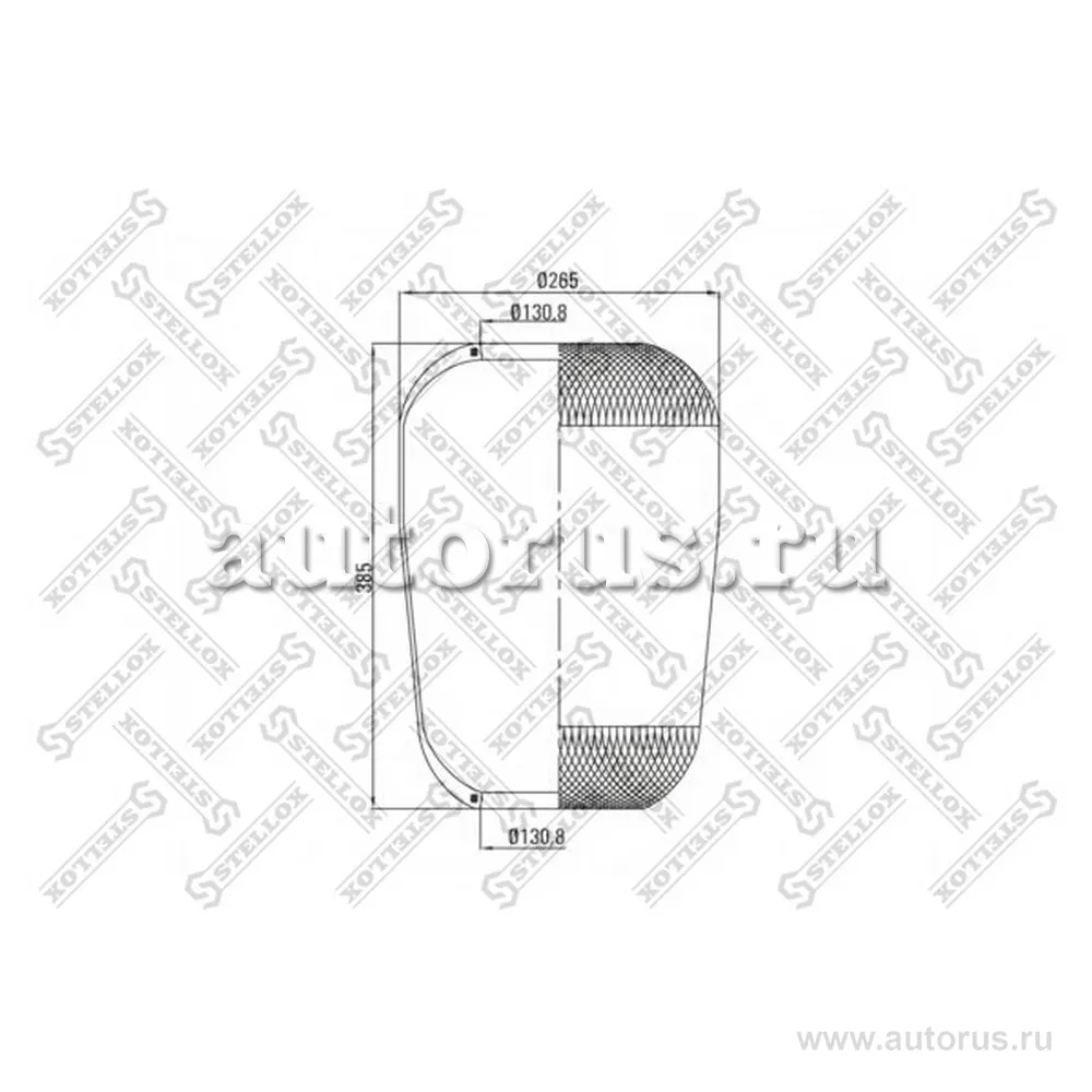 Пневмоподушка BPW,MB STELLOX 90-36333-SX