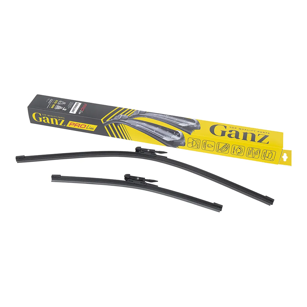 Щетки стеклоочистителя PRO-LINE (комп 2.шт L+R) 600mm+375mm NISSAN Qashqai 06-> GANZ GIS01167