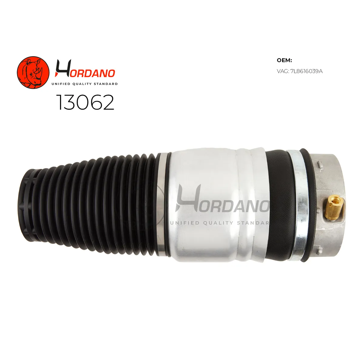 Передний левый пневмобаллон AUDI Q7 4L (2005-2015) Hordano 13062