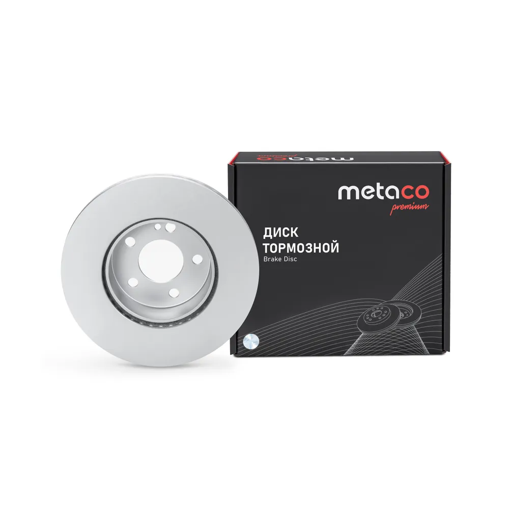 Диск тормозной передний вентилируемый PREMIUM METACO 3050-605