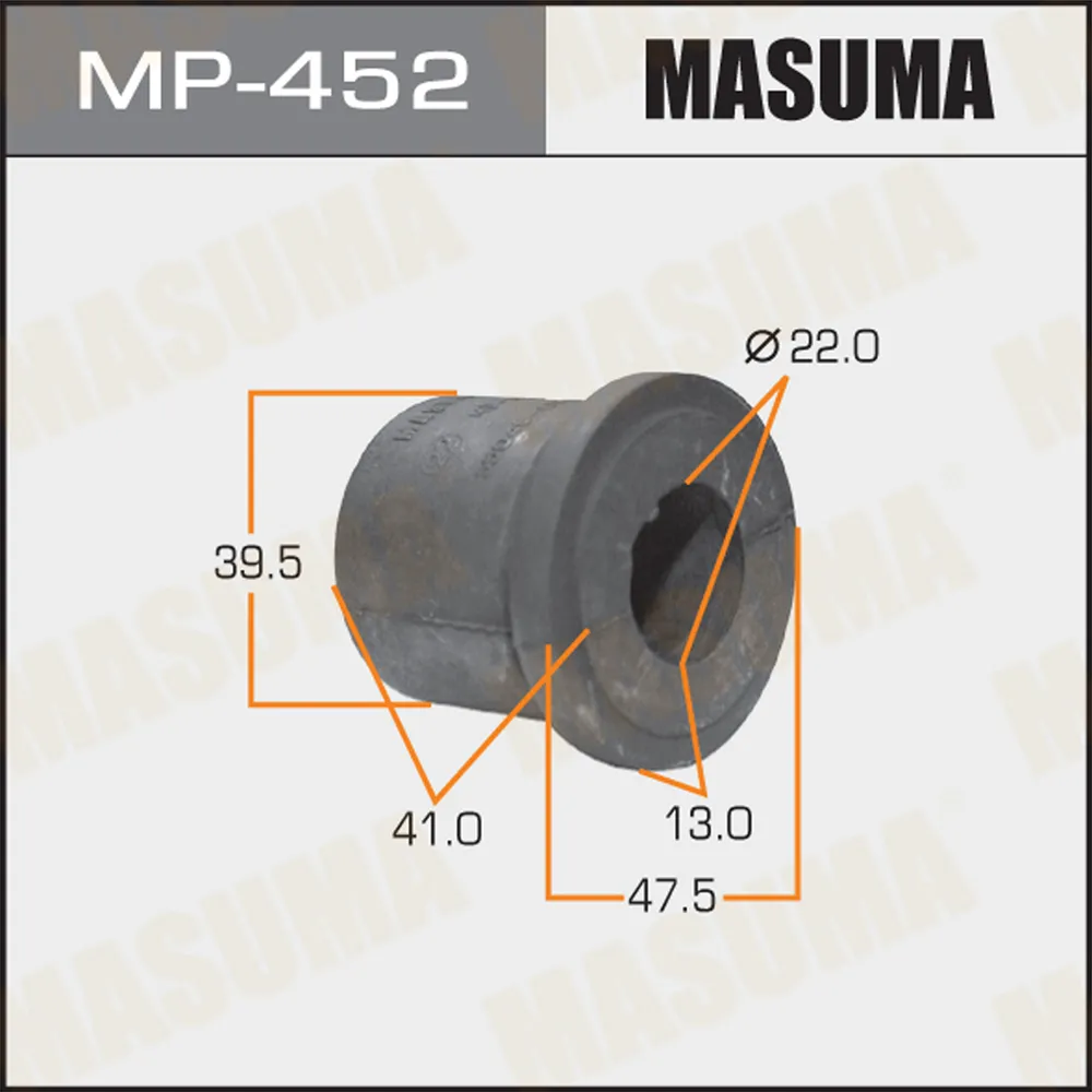 Втулка рессорная (упаковка 2 шт, цена за 1 шт) MASUMA MP-452