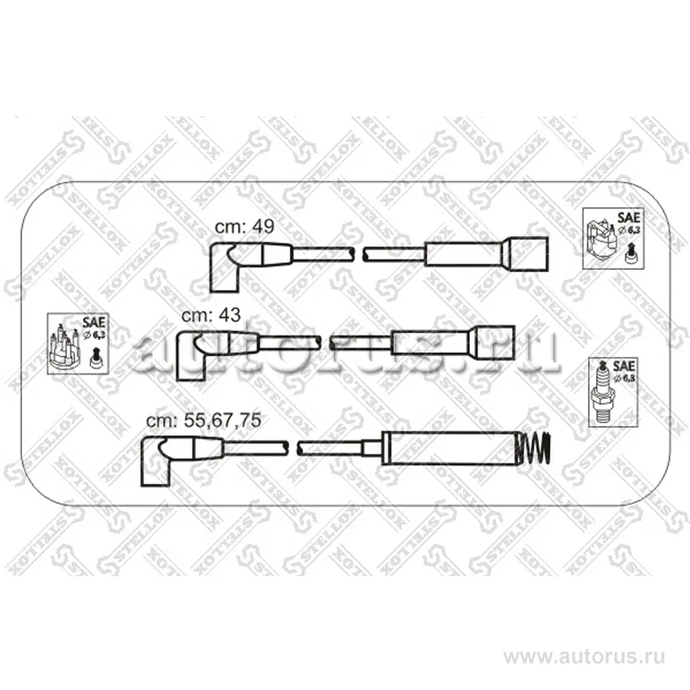 К-кт проводов Opel Kadett E/Vectra A 1.6