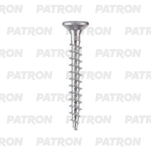 Винт металлический черный универсальный с потайной шляпкой PATRON P37-2954T