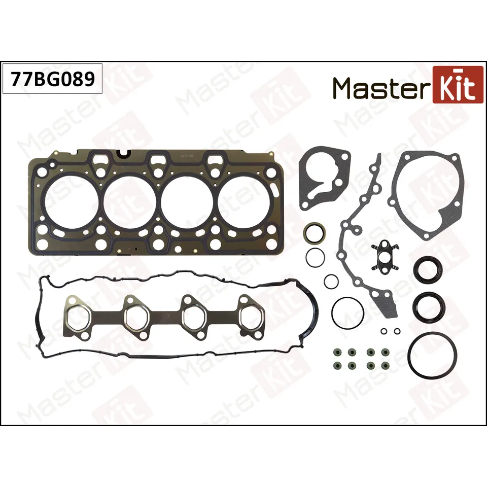 Набор прокладок верхний RENAULT Clio/Fluence/Kangoo/Laguna/Megane/Scenic 1.5DCi K9K Masterkit 77BG08 MASTERKIT 77BG089