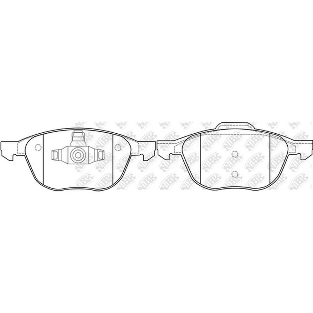 Колодки тормозные передние NIBK PN0365