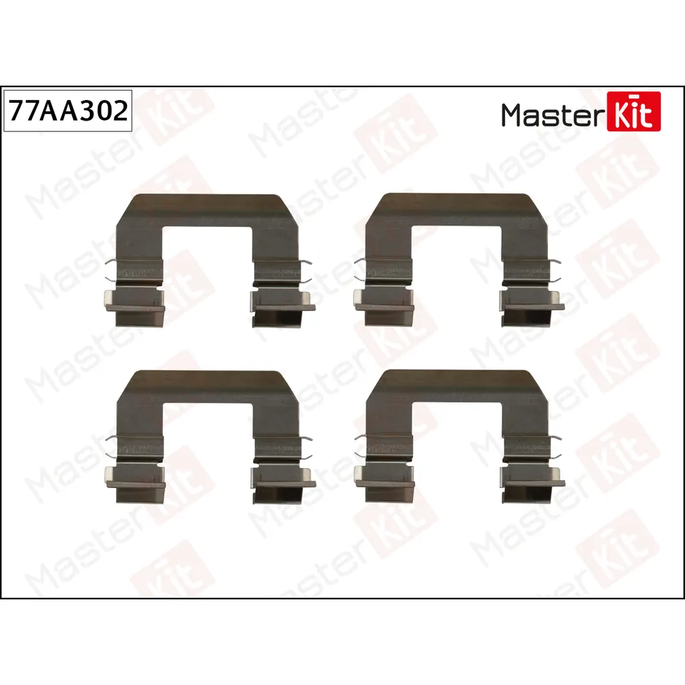 Комплект установочный тормозных колодок Kia CERATO (LD) 2004 - MASTERKIT 77AA302