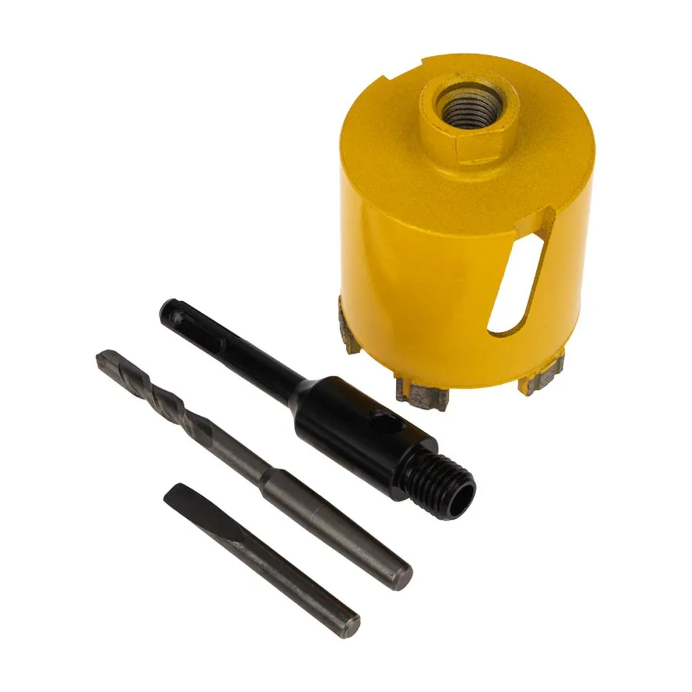 Коронка алмазная по бетону 72мм, L=90мм, М16, сегмент, SDS PLUS Kranz KR-90-0165