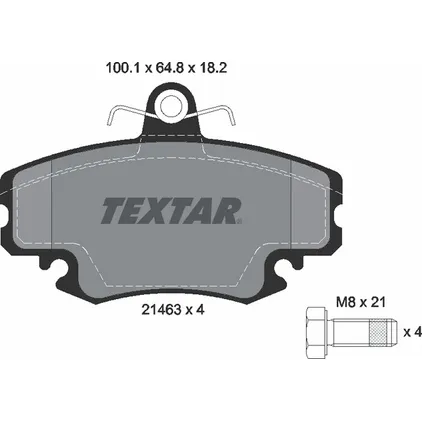 Колодки передние RENAULT Logan/LADA Largus TEXTAR 2146306