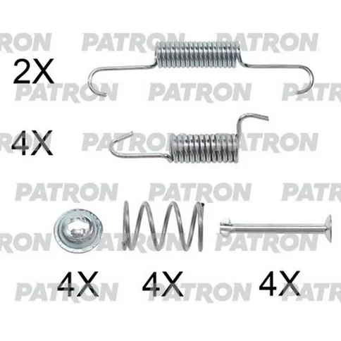 Комплект монтажный тормозных колодок барабанных SUBARU: FORESTER (SF) 97-02 , FORESTER PATRON PSRK0208