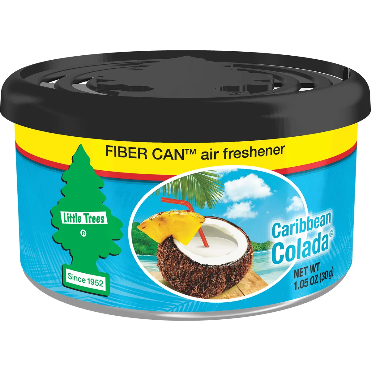 Ароматизатор в баночке Fiber Can Карибский коктейль (Caribbean Colada) Car-Freshner UFC-17824-24