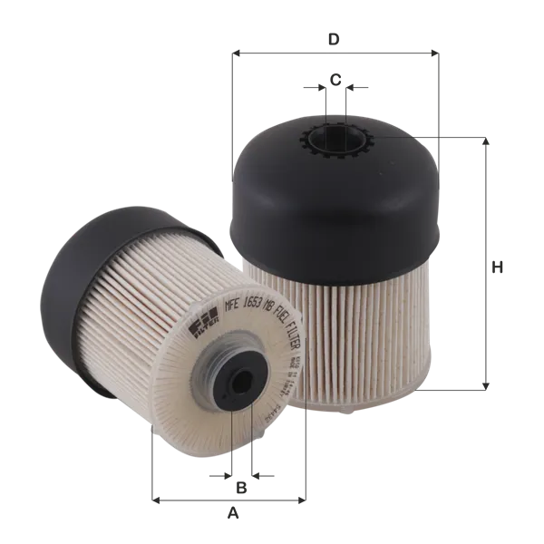Фильтр топливный RENAULT Duster II/Kaptur mot.1,5DCI FIL FILTER MFE1653MB