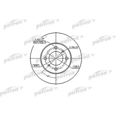 Диск тормозной передний MITSUBISHI: CARISMA 95-06, CARISMA седан 96 PATRON PBD4022