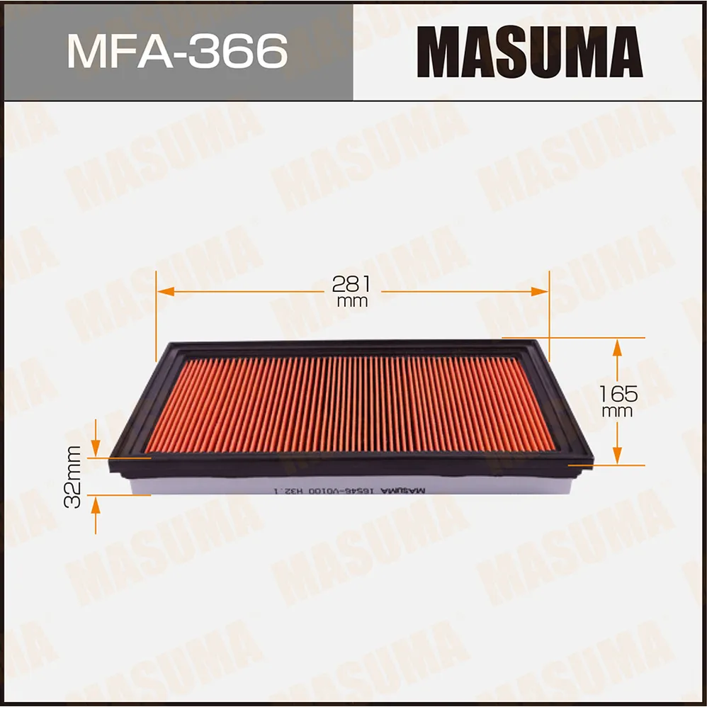 Фильтр воздушный NISSAN 180SX MASUMA MFA-366