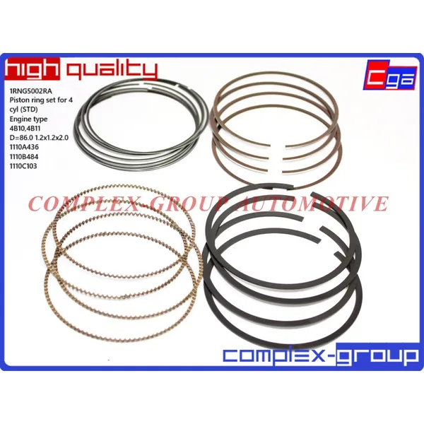 Комплект поршневых колец на 4 цилиндра STD CGA 1RNG5002RA