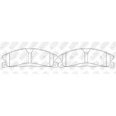 Колодки передние FORD Explorer III 2012-> NIBK PN0623