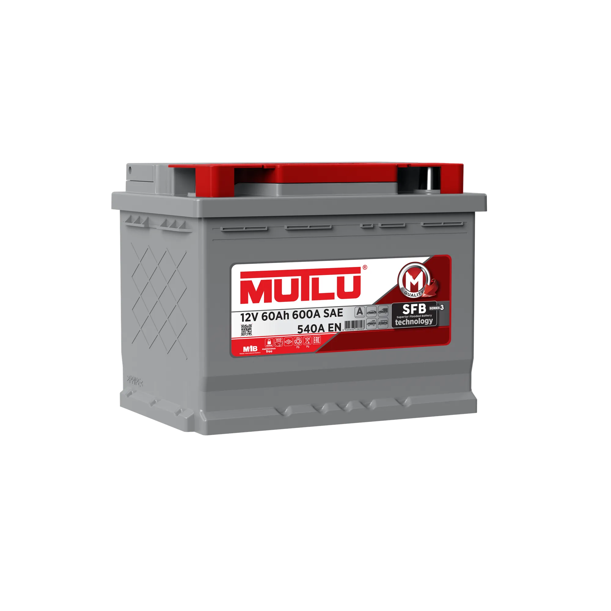Аккумулятор MUTLU SFB 60 А/ч прямой L+ 242x175x190 L2 EN 540 А