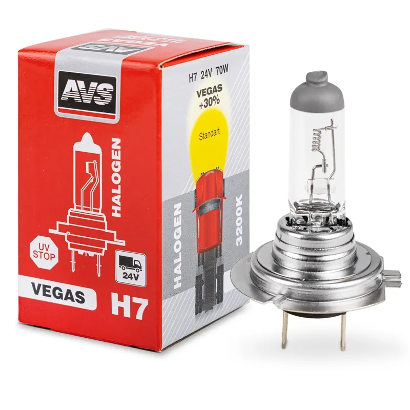 ГАЛОГЕННАЯ ЛАМПА VEGAS H7.12V.55W.1ШТ. AVS A78143S