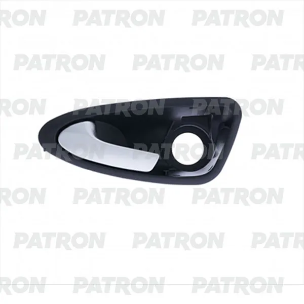 Ручка внутренняя двери передн лев Seat Ibiza 08-17 (серебр\черн) PATRON P201161L