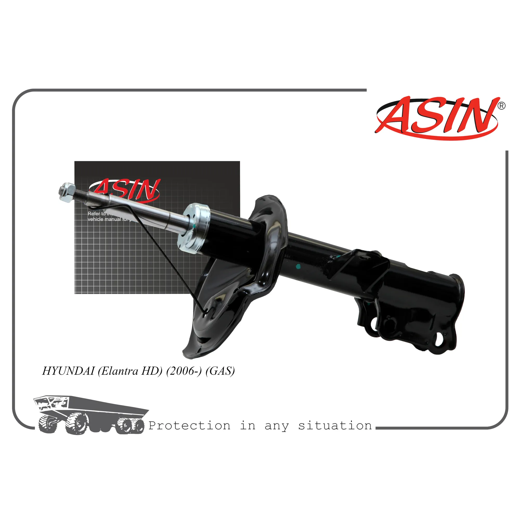 Амортизатор передний левый газовый 54651-2H000/ASIN.SA21323L ASIN ASIN ASINSA21323L