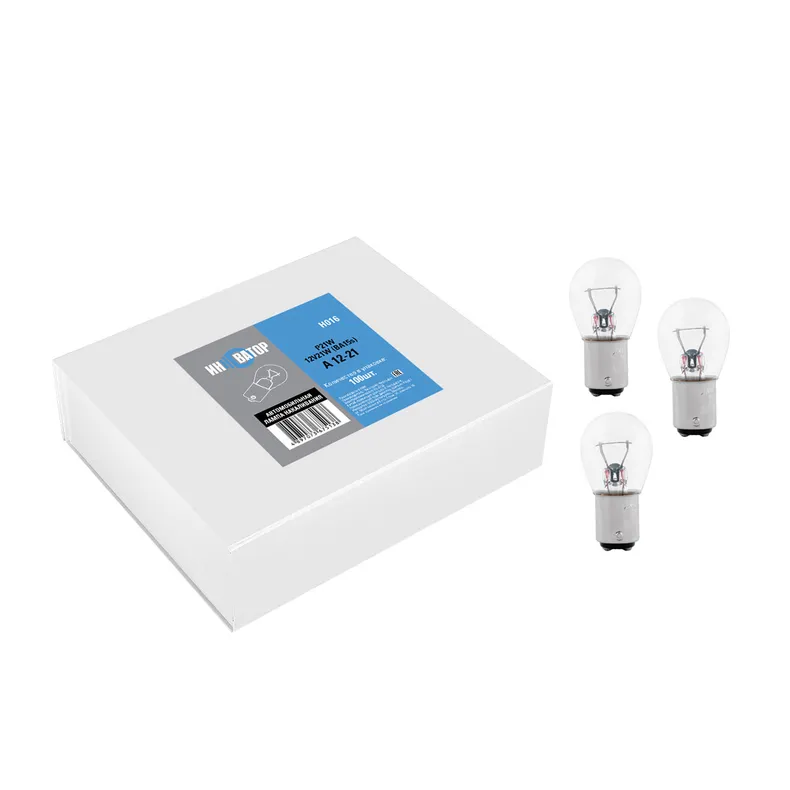 Лампа 12V P21W 21W BA15s Инноватор 1 шт. картон H016