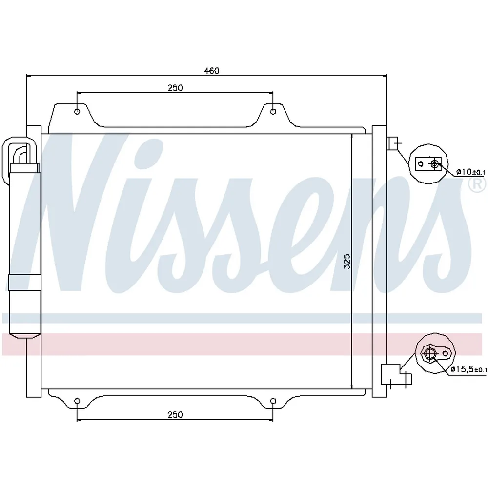 Радиатор кондиционера SUBARU Justy III/SUZUKI Ignis II NISSENS 94754
