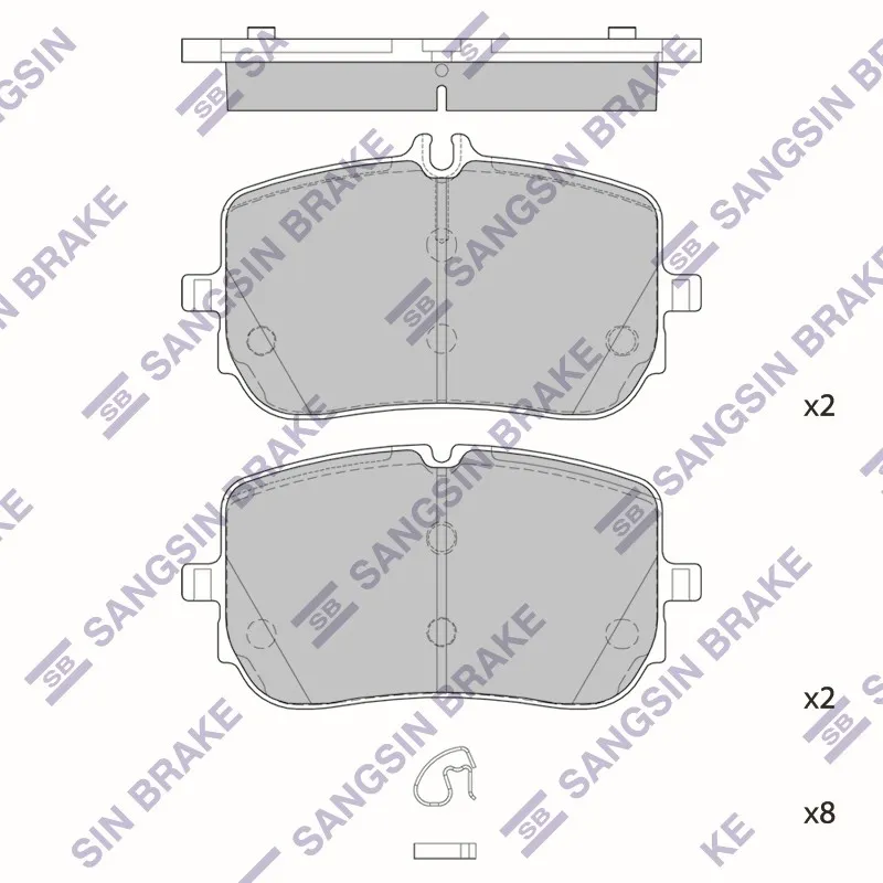 Колодки передние MERCEDES A W177, B W247, GLA 2020- SP4336