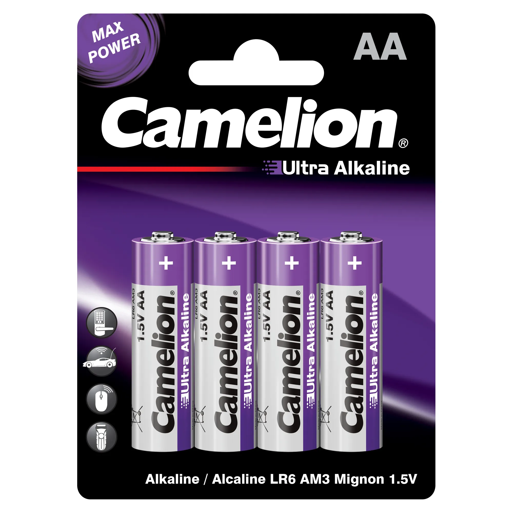 Батарейка алкалиновая Camelion Ultra AA 1,5V (4 шт) LR6-BP4UT