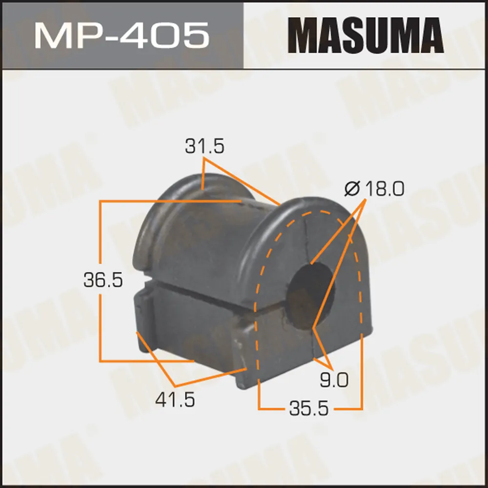 Втулка стабилизатора TOYOTA ALLEX MASUMA MP-405
