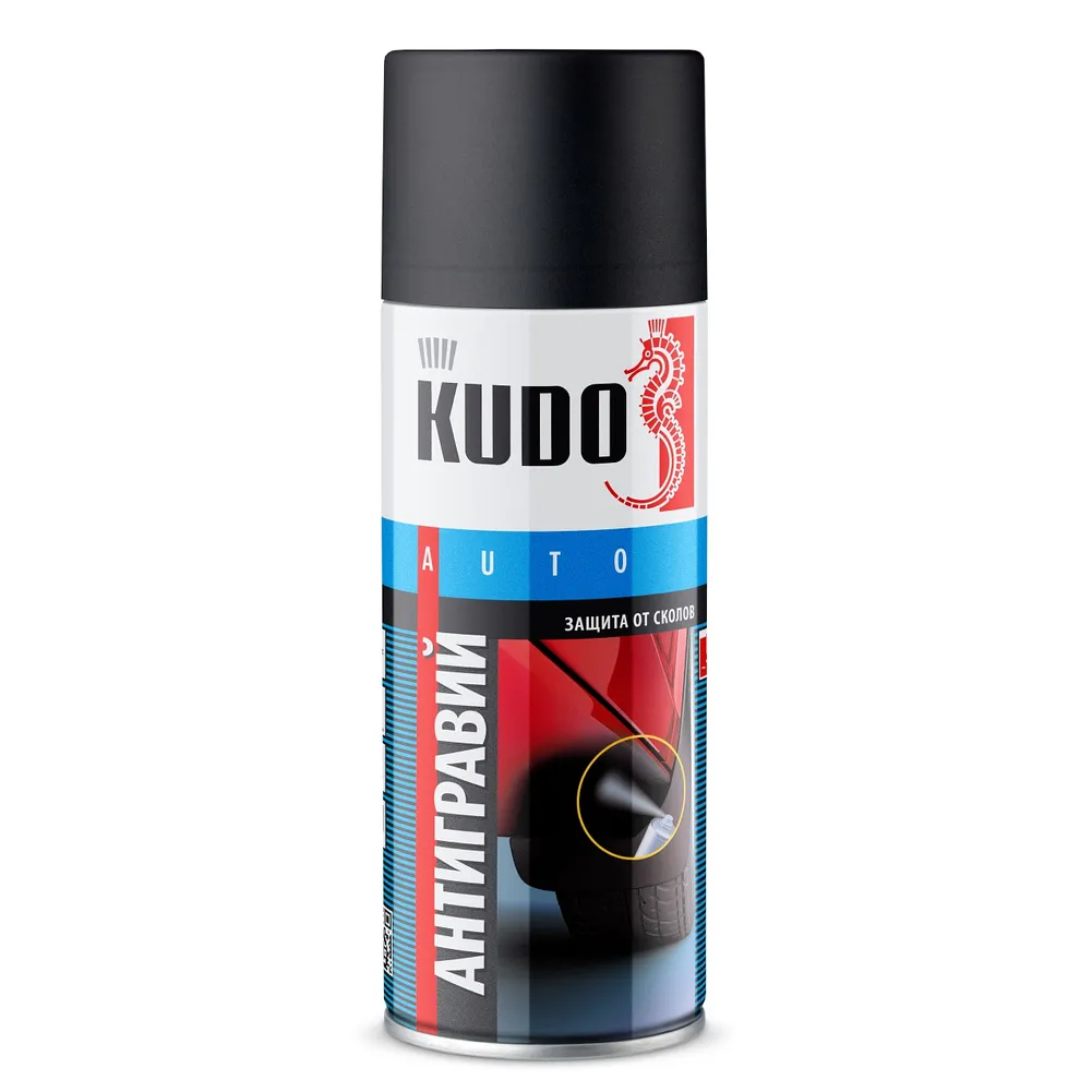 Антигравий, черный, 520 мл. KUDO KU-5222 KUDO KU-5222