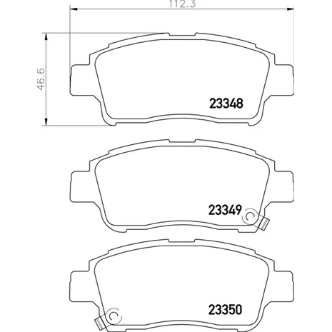 Колодки передние TOYOTA Echo/Platz/Yaris NISSHINBO NP1007