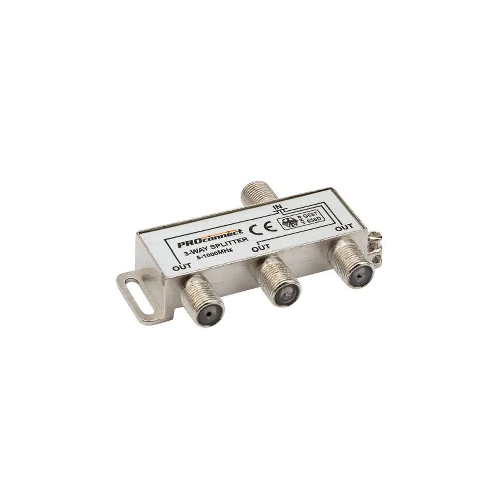 Делитель ТВх3 под F-разъем, 5-1000МГц PROconnect 05-6022