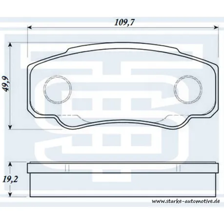 Колодки тормозные FIAT DUCATO задние STARKE 174-512