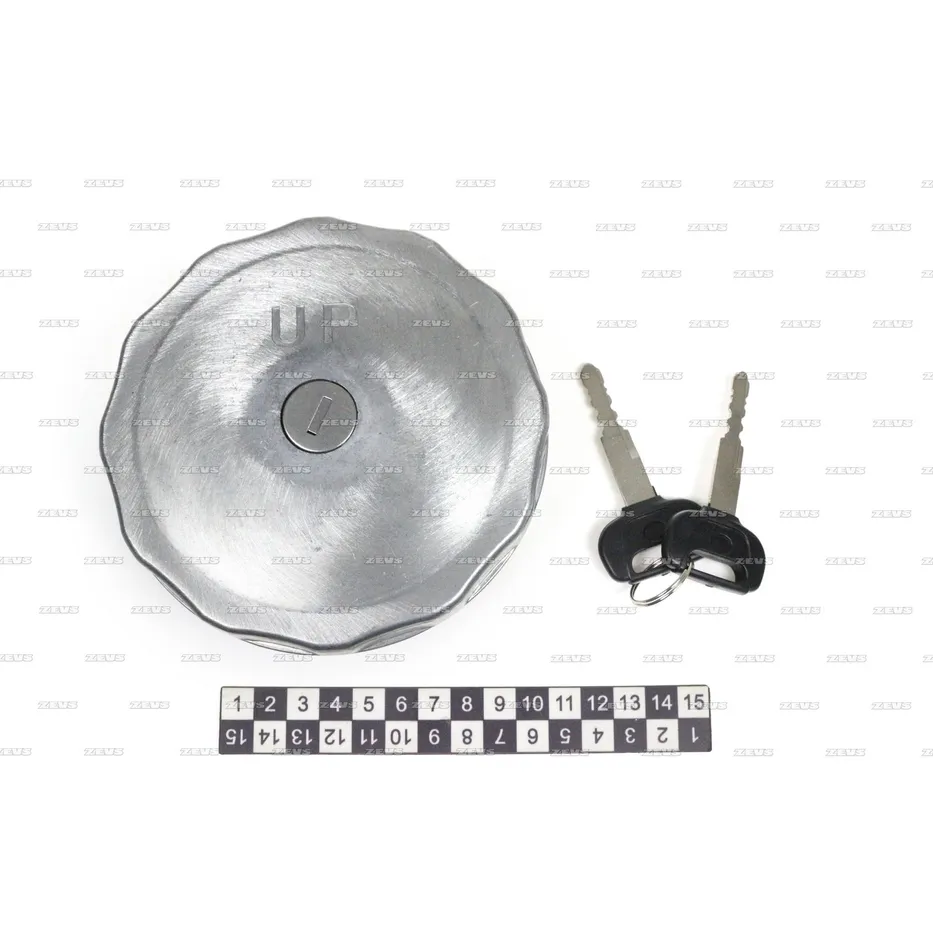 Крышка топливного бака 78mm с ключом ZEVS QB-1170
