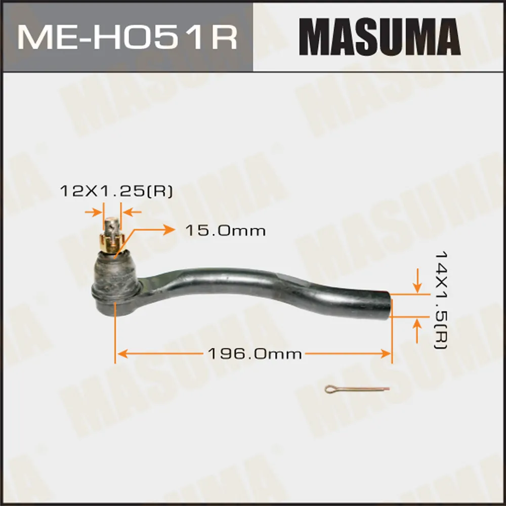 Наконечник рулевой R HONDA ACCORD MASUMA ME-H051R