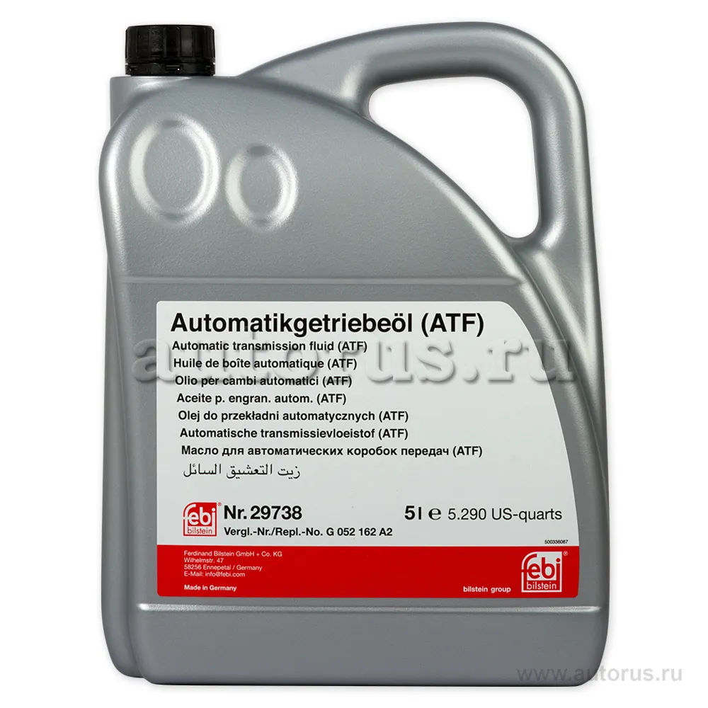 Масло трансмиссионное Febi ATF LT 71141 желтый 5 л 29738