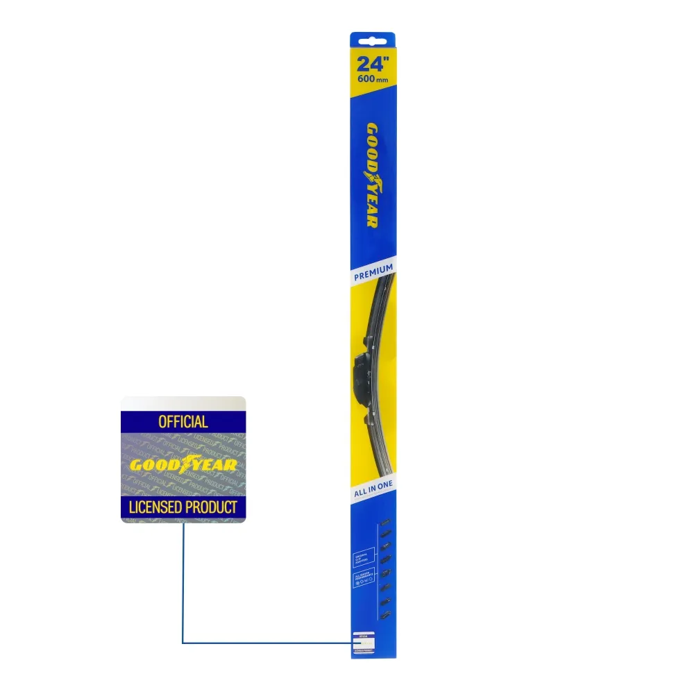 Щетка стеклоочистителя 600 мм бескаркасная 1 шт Goodyear PREMIUM GY000444