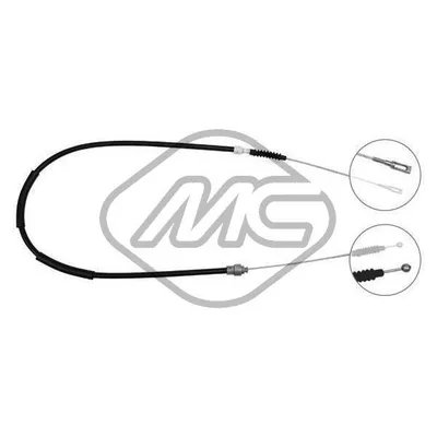 Трос ручника 100 ALL (DISC BRAKE) Metalcaucho 80552