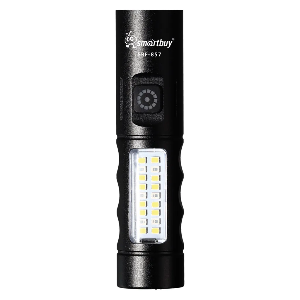 Фонарь аккумуляторный XPE LED, Type C, алюминиевый, 6 режимов, 18650, кейс, 11.7хd3 cм, Smartbuy SMARTBUY SBF-857