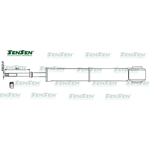 Амортизатор задний L=R (газ.) NISSAN Tiida (07-) SENSEN 32120277