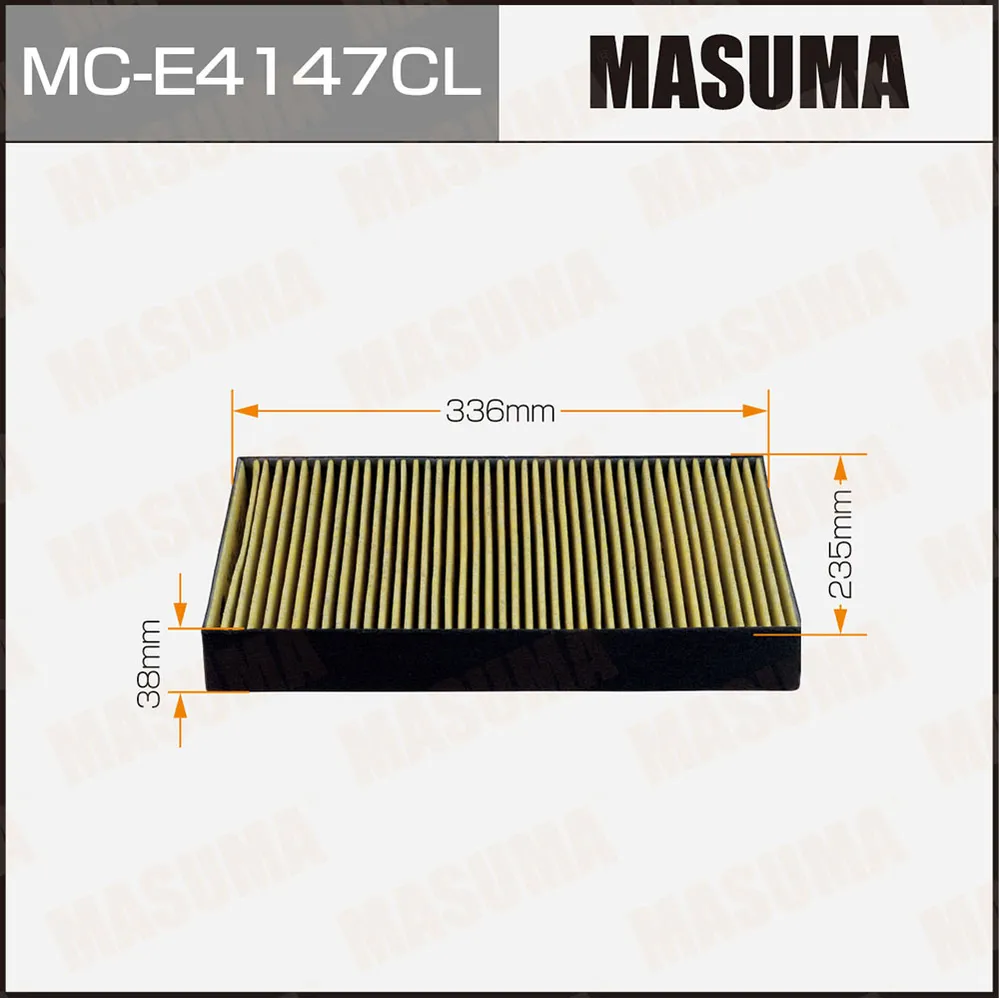 Фильтр салонный угольный MASUMA MC-E4147CL