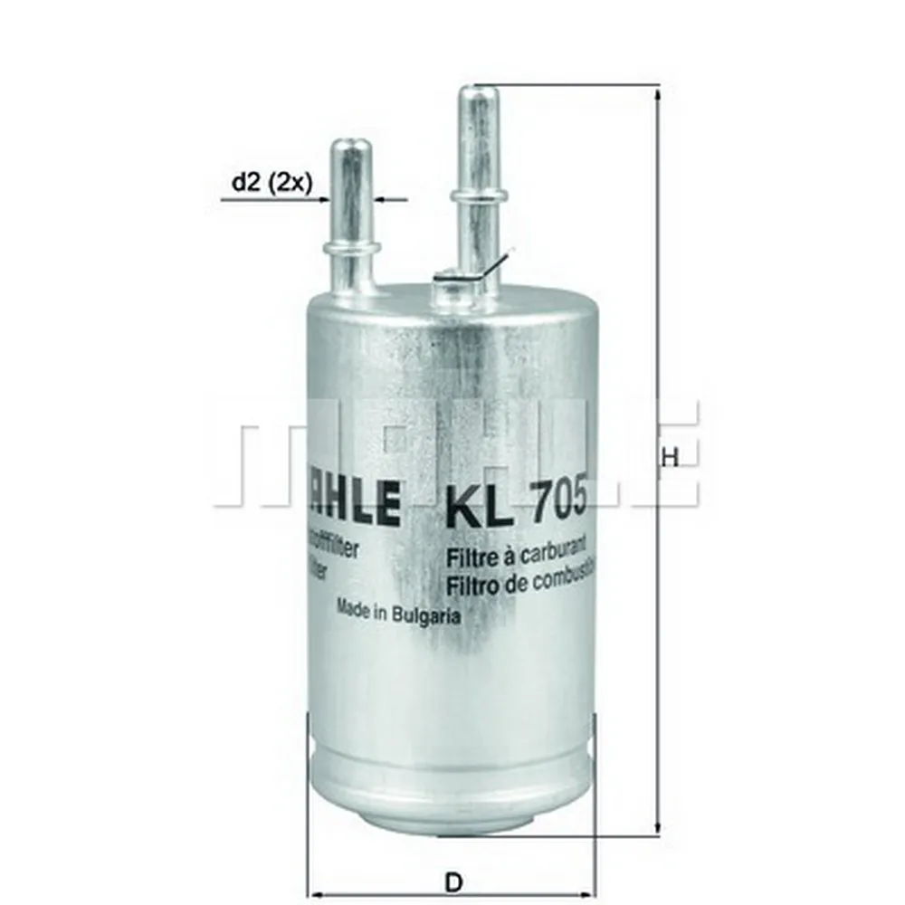 Фильтр топливный KNECHT/MAHLE KL705