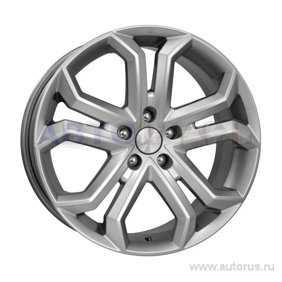 Диск литой R19 8.5J 5x114.3/64.1 ET45 КИК Пандора блэк платинум 20295