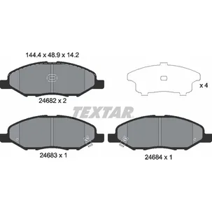 Колодки тормозные передние TEXTAR 2468201